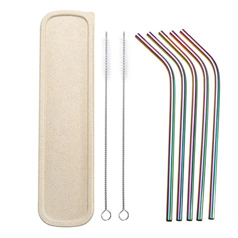 box of stainless steel drinking straws|metal drinking straws near me.